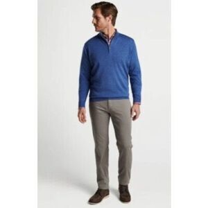 Peter Millar 1/4 Zip 100% Merino Wool Sweater Pullover Sz XL